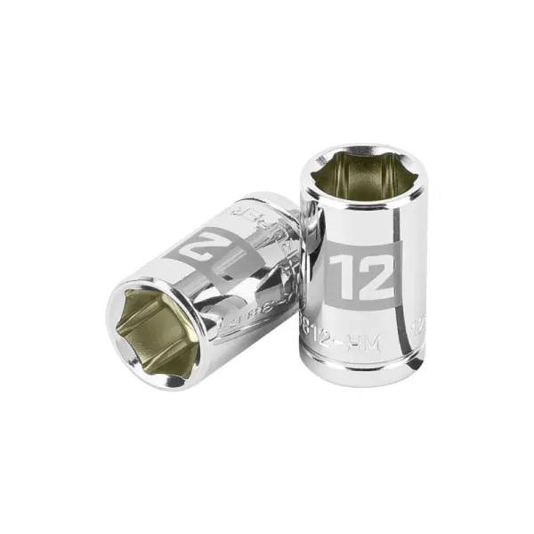 Copa Estándar 12 Mm De 6 Puntas, Cuadrante De 3/8" Truper (D-3812-HM - 13676)