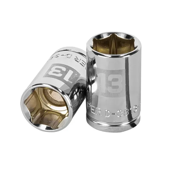Copa Estándar 13 Mm De 6 Puntas, Cuadrante De 3/8" Truper (D-3813-HM - 13677)