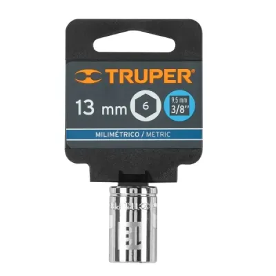 Copa Estándar 13 Mm De 6 Puntas, Cuadrante De 3/8" Truper