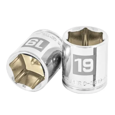 Copa Estándar 19 Mm De 6 Puntas, Cuadrante De 3/8" Truper