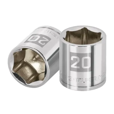 Copa Estándar 20 Mm De 6 Puntas, Cuadrante De 3/8" Truper