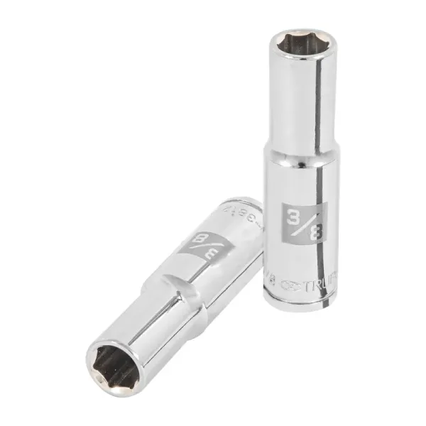 Copa Estándar Larga 3/8" De 6 Puntas, Cuadrante De 3/8" Truper (D-3812-HL - 13712)