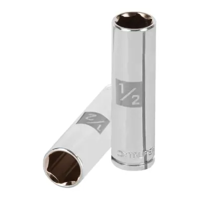 Copa Estándar Larga 1/2" De 6 Puntas, Cuadrante De 3/8" Truper