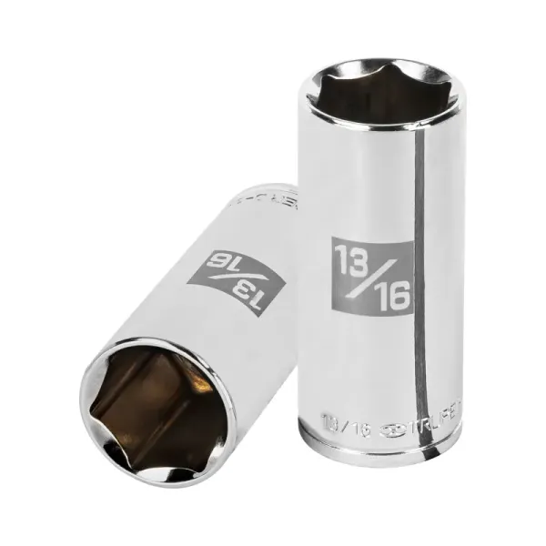 Copa Estándar Larga 13/16" De 6 Puntas, Cuadrante De 3/8" Truper (D-3826-HL - 13719)