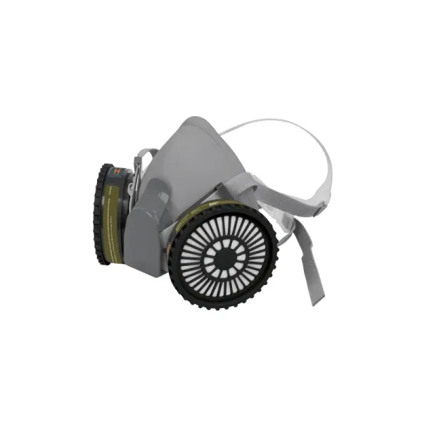 Máscara Profesional Media Cara Con 2 Filtros Para Gas Truper (KIT-RES-MU - 13730)