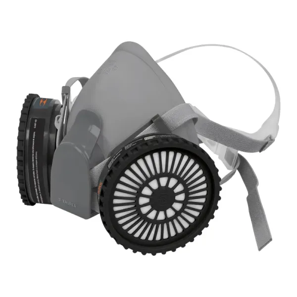 Máscara Profesional Media Cara Con 2 Filtros Para Pintura Truper (KIT-RES-PP - 13731)