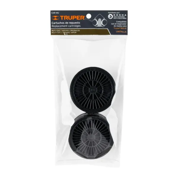 2 Filtros De Multi-gas Para Mascara Truper Kit-res (CAR-MU - 13733)