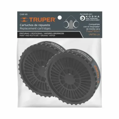 2 Filtros De Pintura Y Pesticida Para Mascara Truper Kit-res