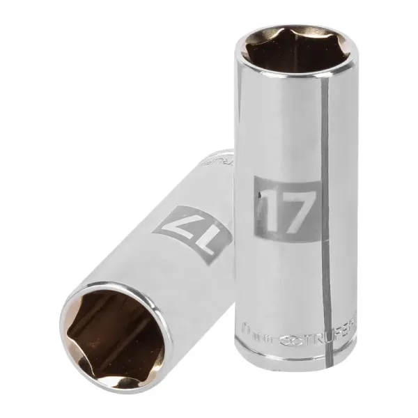 Copa Estándar Larga 17 Mm De 6 Puntas, Cuadrante De 3/8" Truper (D-3817-HM-L - 13777)