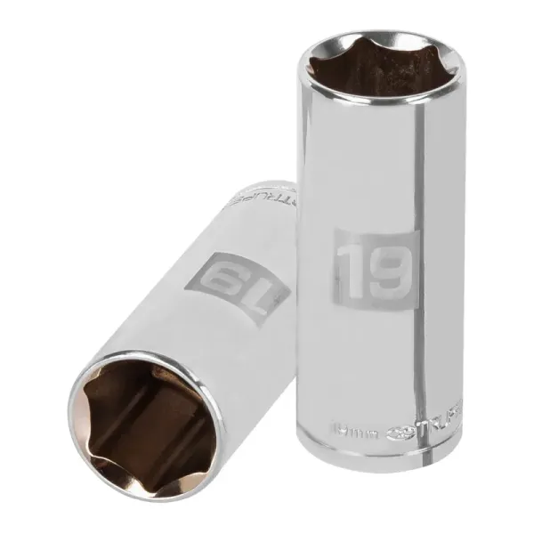 Copa Estándar Larga 19 Mm De 6 Puntas, Cuadrante De 3/8" Truper (D-3819-HM-L - 13779)