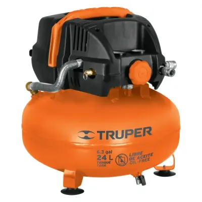 Compresor De Aire De 24 Litros, 2.2/3 Hp, No Requiere Aceite Truper