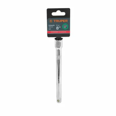 Extensión De 8" En Acero Al Cromo Vanadio, Cuadrante 1/2" Truper