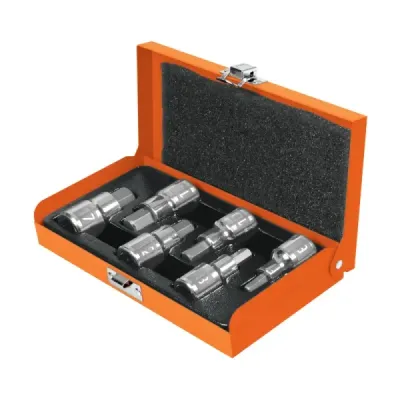 Juego De 6 Copas Bristol 6 Mm A 17 Mm, Cuadrante 1/2" Truper