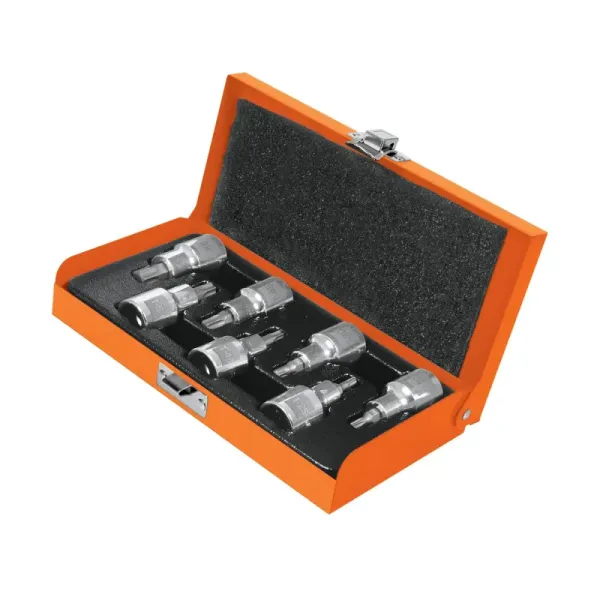 Juego De 7 Copas Punta Torx T-20 A T-55, Cuadrante 1/2" Truper (JPT-1/2X7 - 13928)