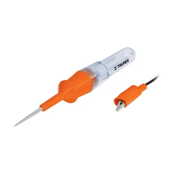 Tester De Corriente De 20 Cm, Incluye Caimán, Calibre 0.7 Mm Truper (PROCO-20 - 13986)