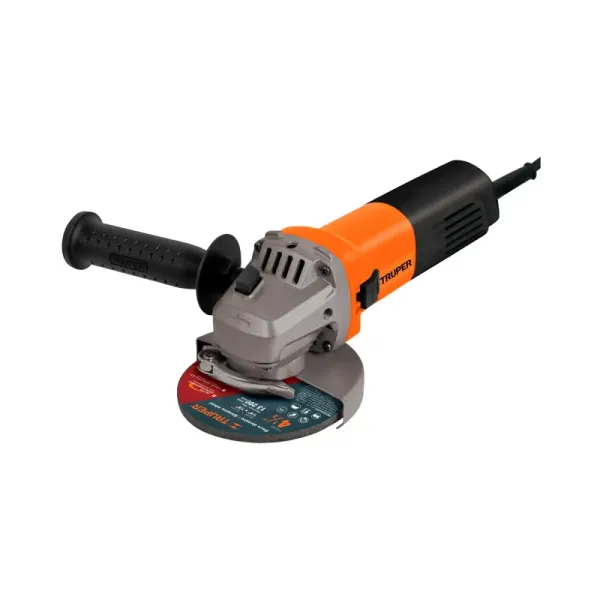 Pulidora Angular Profesional 4.1/2", 700 W Con Accesorios Truper (ESMA-4-1/2A12 - 14013)