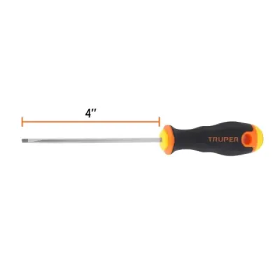 Destornillador Gabinete 1/8' X 4' Truper Comfort Grip