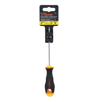 Destornillador Gabinete 1/8' X 4' Truper Comfort Grip