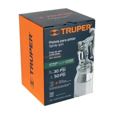 Pistola Para Pintar Hvhp De 1000 Ml, Tobera De 1.8 Mm Truper