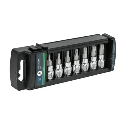 Juego De 7 Copas Punta Torx T-15 Hasta T-50, Cuadrante 3/8" Truper