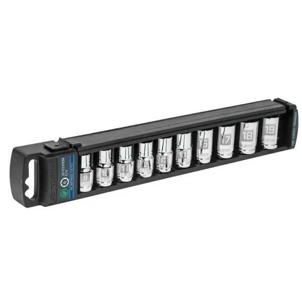 Juego De 10 Copas Estándar Cortas Métricas, Cuadrante 1/2" Truper (JD-1/2X10M - 14177)