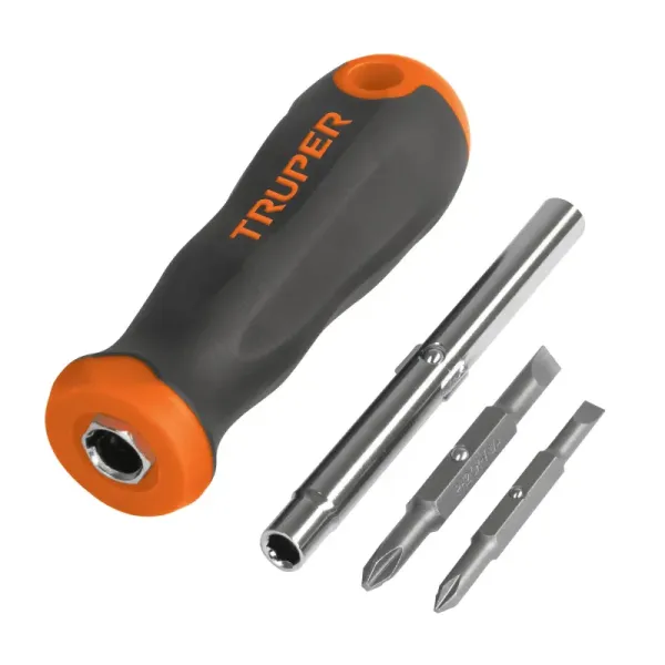 Destornillador Con 2 Puntas Dobles Y 1 Barra Hexagonal Doble Truper (DT-4 - 14200)