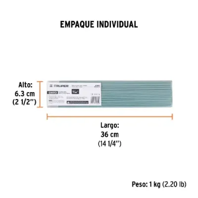 Soldadura Eléctrica E-6013 De 1 Kg, Diámetro 3/32" Truper