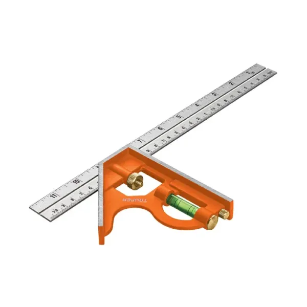 Escuadra De Combinación 12" (30 Cm) Con Punzón Para Marcar Truper (ECT-12 - 14380)