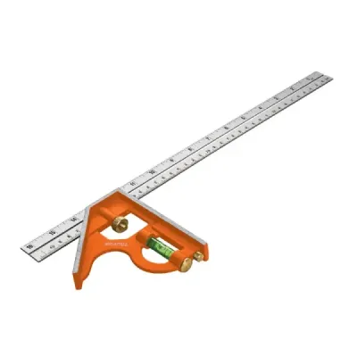 Escuadra De Combinación 16" (41 Cm) Con Punzón Para Marcar Truper
