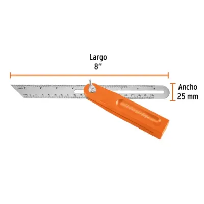 Escuadra Falsa De 10" (25 Cm) En Acero Inoxidable Y Abs Truper