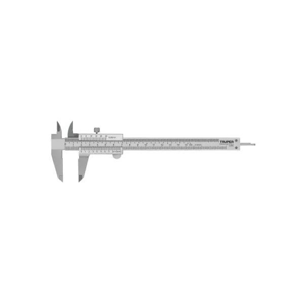 Calibrador Pie De Rey Manual En Acero Inoxidable Y Estuche Truper (CAL-6MP - 14394)