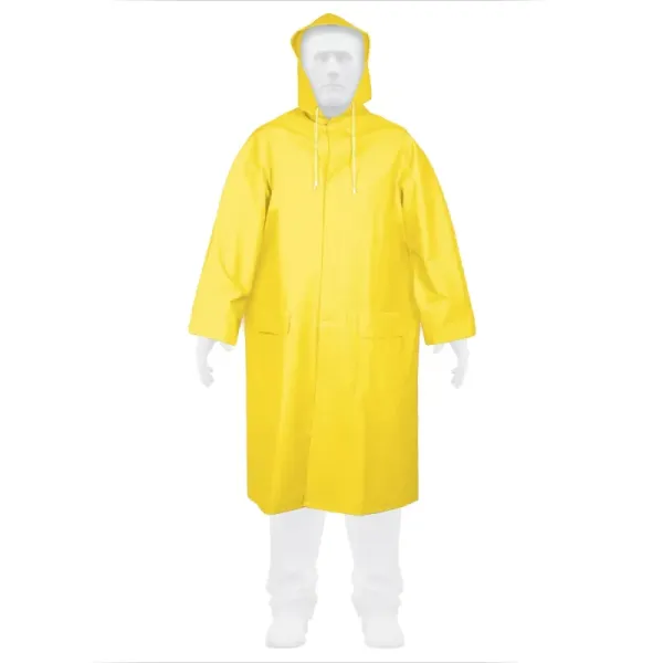 Capa Impermeable Amarilla De Pvc Con Capucha, Talla Xl Truper (IMPER-XL - 14416)