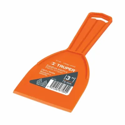 Espátula Plástica Flexible De 8 Cm, Resistente A Solventes Truper