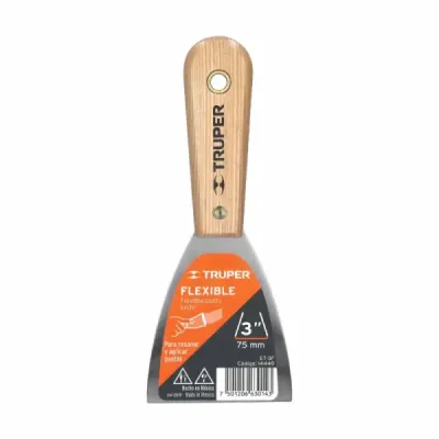 Espátula Flexible De 8 Cm Mango De Madera Hickory Americano Truper