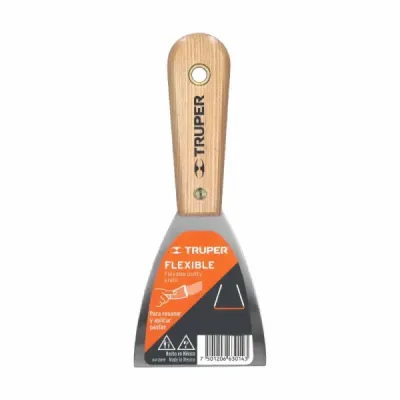 Espátula Flexible De 15 Cm Mango De Madera Hickory Americano Truper