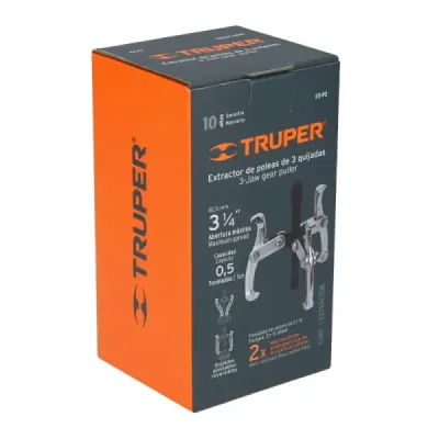Extractor Reversible De 3 Brazos, 0.5 Toneladas, Abre 83 Mm Truper