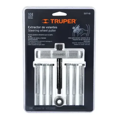Juego De Extractor De Volantes De 11 Piezas Y Cabeza De 5/8" Truper