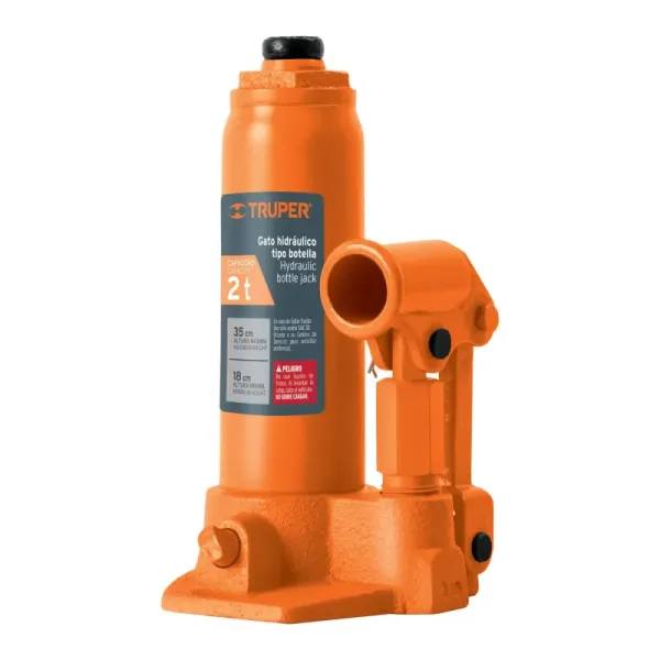 Gato Botella 2 Toneladas Truper Uso Vertical Horizontal (GAT-2 - 14810)