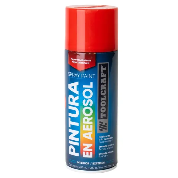 Pintura Aerosol Naranja Toolcraft 400 Ml Sin Plomo (TC1660)