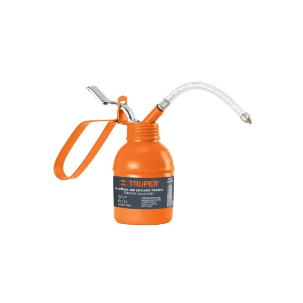 Aceitera De 180 Ml Con Manguera Flexible Y Boquilla De Latón Truper (ACEF-180 - 14870)