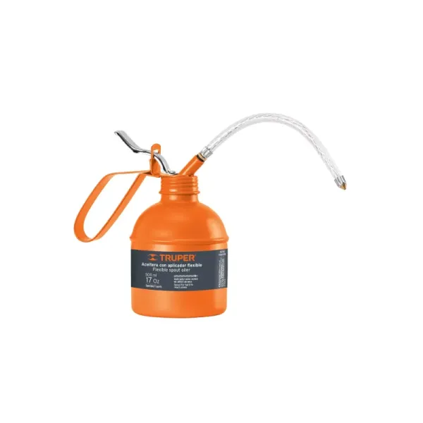 Aceitera De 500 Ml Con Manguera Flexible Y Boquilla De Latón Truper (ACEF-500 - 14874)