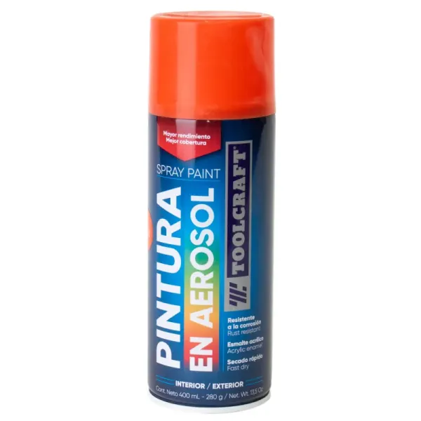 Pintura Aerosol Naranja Chevi Toolcraft 400 Ml Sin Plomo (TC1670)