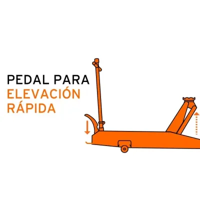 Gato Hidráulico Zorra 5 Toneladas Truper Elevación Rápida