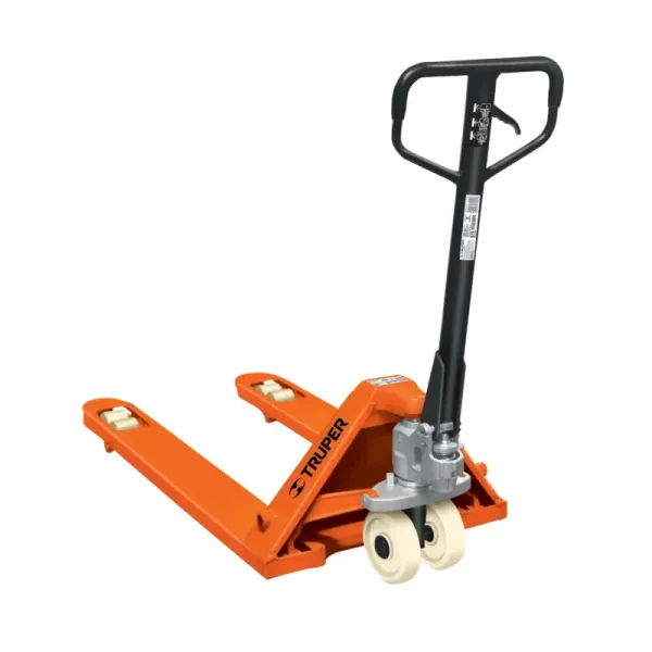 Estibador Manual De 3 Toneladas Con Ruedas De Nylon Truper (PAT-3NY - 15083)