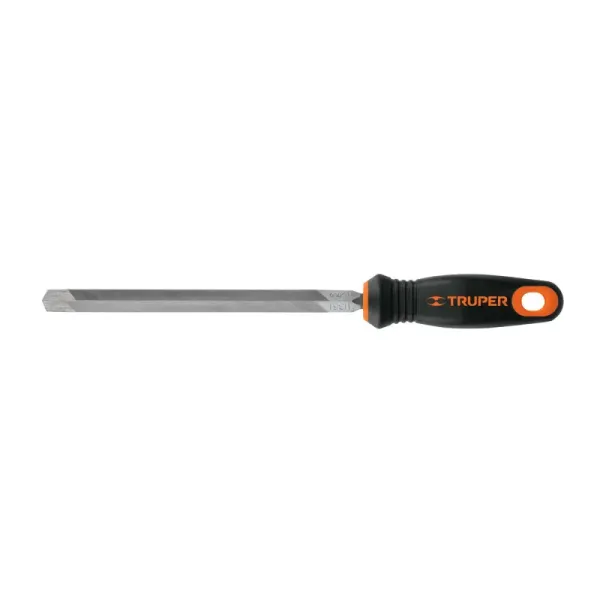 Lima Triangular Pesada Bastarda De 6", Mango Comfort Grip Truper (LTP-6T - 15307)
