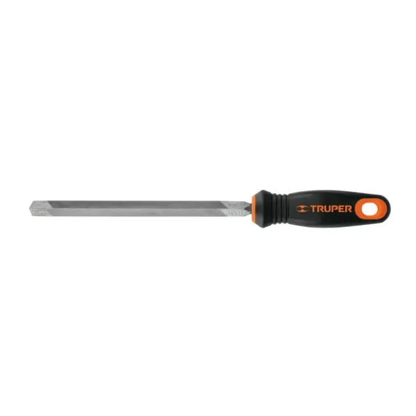 Lima Triangular Pesada Bastarda De 8", Mango Comfort Grip Truper (LTP-8T - 15308)