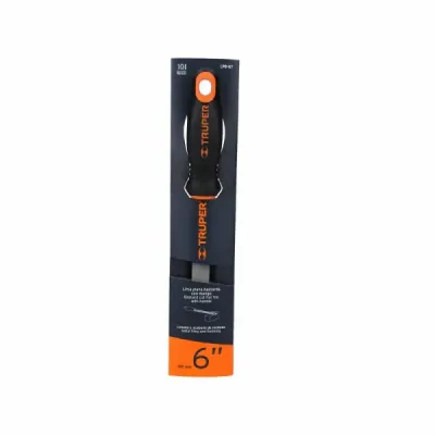 Lima Plana Bastarda De 6", Mango Comfort Grip Truper