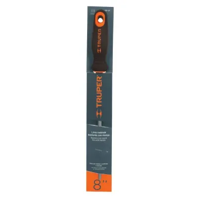 Lima Redonda Bastarda De 8", Mango Comfort Grip Truper