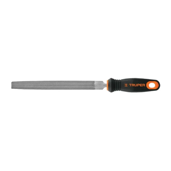 Lima Media Caña Bastarda De 6", Mango Comfort Grip Truper (LMCB-6T - 15317)
