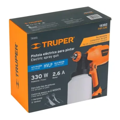Pistola Para Pintar Eléctrica 330 W, Boquilla De 1.8 Mm Truper